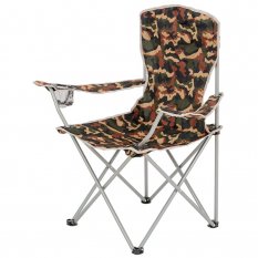 HIGHLANDER MORAY skladacia stolička s opierkami - maskáč