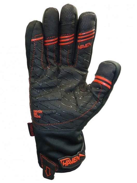 Zimné rukavice HAVEN KINGSIZE black/red veľ. XS