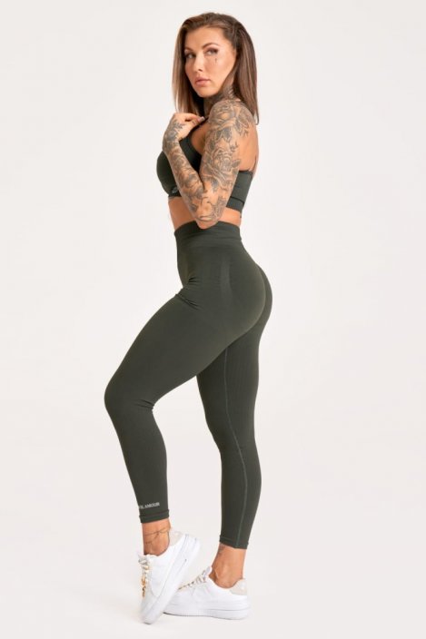 Gym Glamour Legíny Push Up 2.0 Soldier