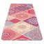 YATE Yoga Mat prírodná guma, 1 mm - vzor A ružová