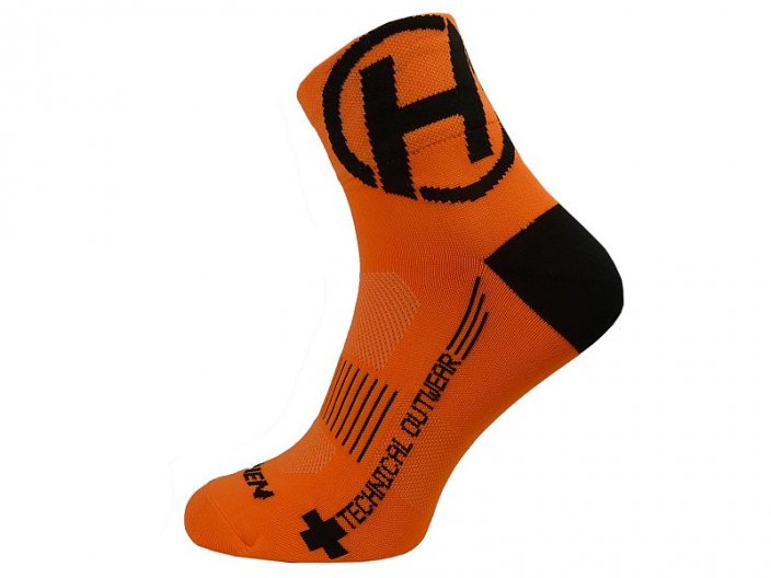 Ponožky HAVEN LITE Silver NEO orange/black 2 páry veľ. 1-3 (34-36)