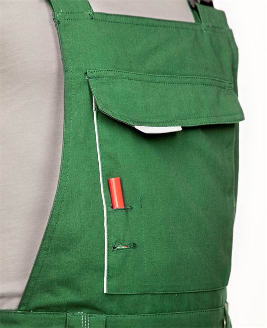 Nohavice s trakmi ARDON®URBAN+ zelené predĺžené