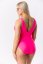 Goldbee Jednodílné Plavky Stahující Pro Velká Prsa Neon Pink