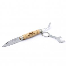 MAM Traditional 2023 Zavírací nůž s vidličkou a otvírákem - buk, 6,1 cm