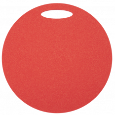 YATE Sedátko okrúhle 1-vrstvové, priemer. 35 cm červené