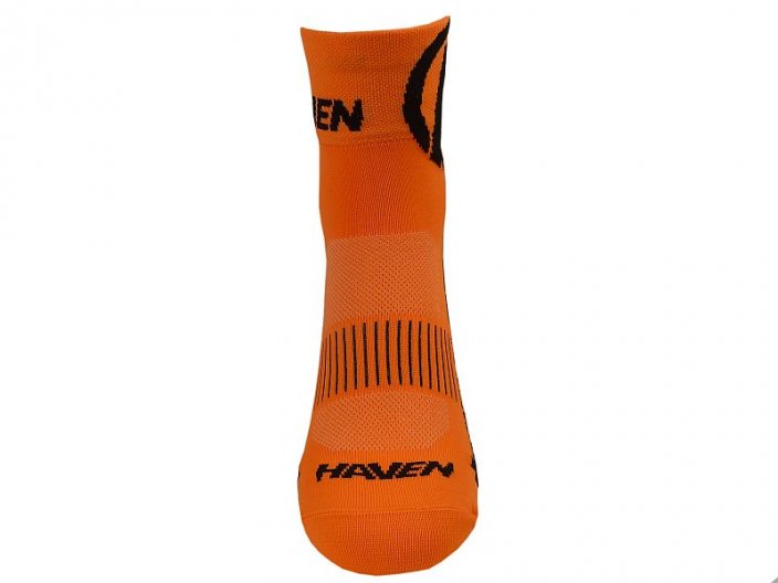 Ponožky HAVEN LITE Silver NEO orange/black 2 páry vel. 1-3 (34-36)