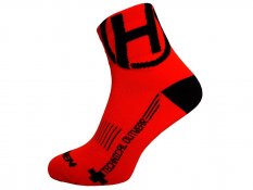 Ponožky HAVEN LITE Silver NEO red/black 2 páry vel. 1-3 (34-36)