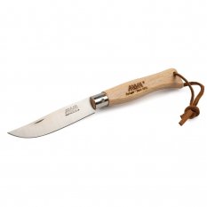 MAM Douro 2081 Zatvárací nôž s koženým pútkom - buk, 8,3 cm
