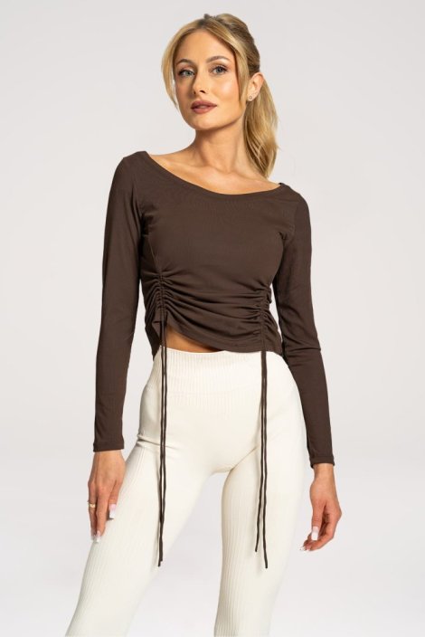 Gym Glamour Rippled Top Chocolate