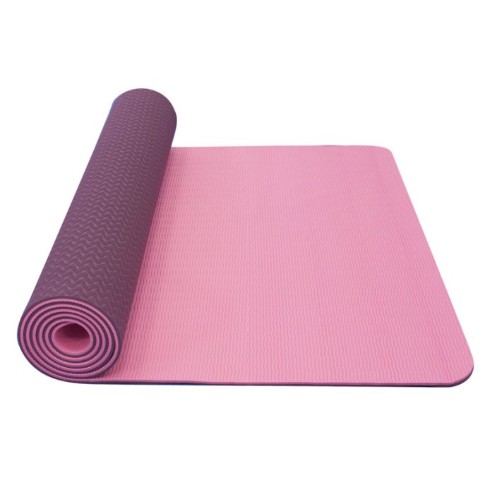 YATE Yoga Mat dvojvrstvová, materiál TPE ružová/fialová