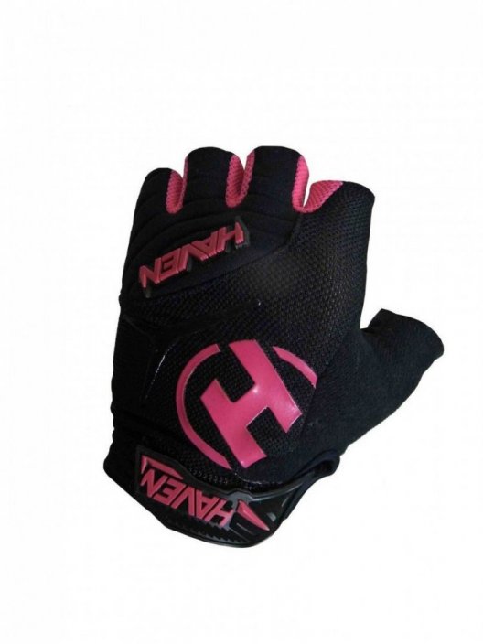 Krátkoprsté rukavice HAVEN DEMO SHORT black/pink XXS