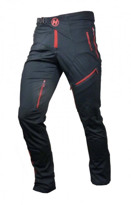 Kalhoty HAVEN ENERGIZER POLAR LONG black/red - men/women vel. XS