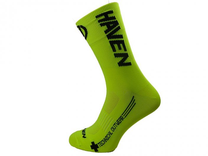 Ponožky HAVEN LITE Silver NEO LONG yellow/black 2 páry vel. 4-5 (37-39)