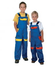 Dětské kalhoty s laclem ARDON®COOL TREND modro-žluté