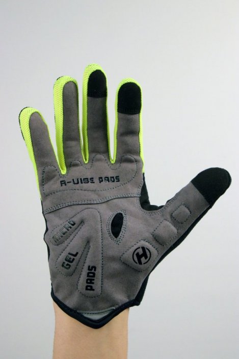 Dlhoprsté rukavice HAVEN DEMO LONG black/green XS