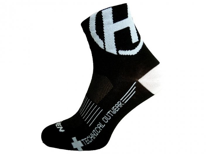 Ponožky HAVEN LITE Silver NEO black/white 2 páry vel. 1-3 (34-36) - Výprodej