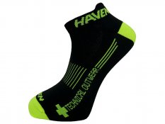 Ponožky HAVEN SNAKE Silver NEO black/yellow 2 páry vel. 1-3 (34-36)