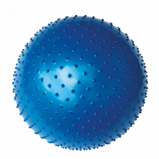 YATE Gymball - 65 cm s výstupkami modrý