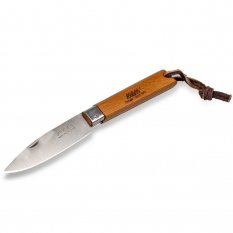 MAM Operario 2037 Zatvárací nôž s koženým pútkom - bubinga 8,8 cm