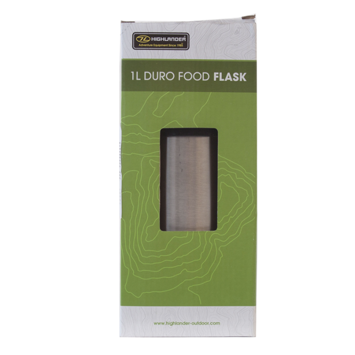 HIGHLANDER Duro Food Flask Termoska na jídlo 1 l stříbrná