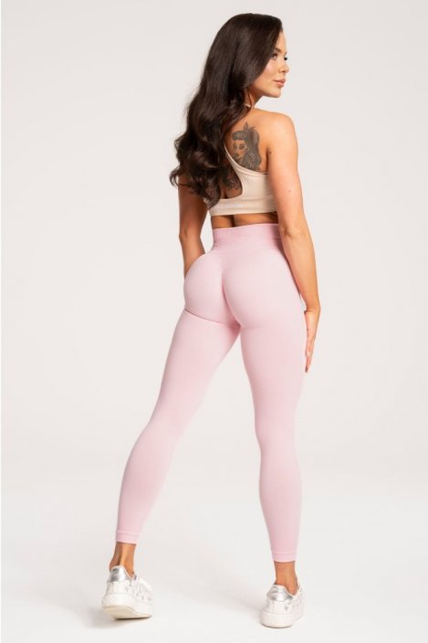 Gym Glamour Legíny Basic Scrunch Pink