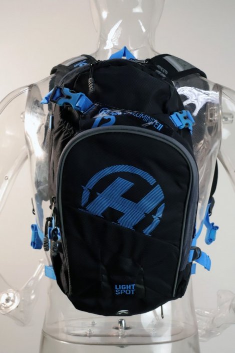 Hydratačný batoh HAVEN LUMINITE II 12l black/blue s rezervoárom 2l