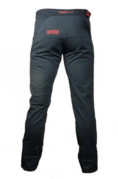 Kalhoty HAVEN ENERGIZER POLAR LONG black/red - men/women vel. XS