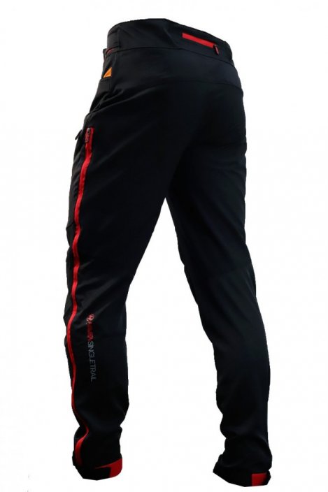 Kalhoty HAVEN  SINGLETRAIL LONG black/red vel. S