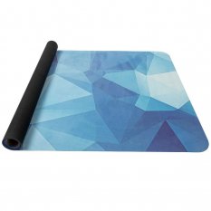 YATE Yoga mat přírodní guma, vzor K, 4 mm - modrá krystal