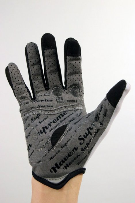 Dlhoprsté rukavice HAVEN SOLAR LONG white veľ. XXS