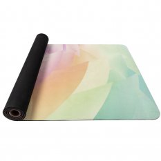 YATE Yoga mat přírodní guma, vzor P, 4 mm - duhová
