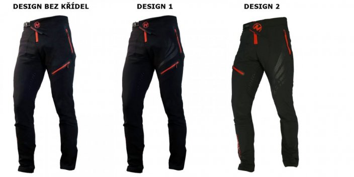 Kalhoty HAVEN ENERGIZER LONG black/red - men/women L (design 2)