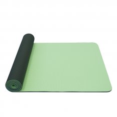 YATE Yoga Mat dvouvrstvá, materiál TPE  sv.zelená/tm.zelená