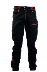 Kalhoty HAVEN  SINGLETRAIL LONG black/red vel. S