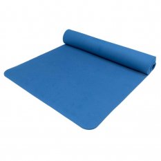 YATE Yoga Mat TPE, tm. modrá, 195x61x0.6cm