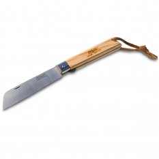 MAM Operario 2043 Zatvárací nôž s koženým pútkom, poistka - oliva, BOX 8,8 cm