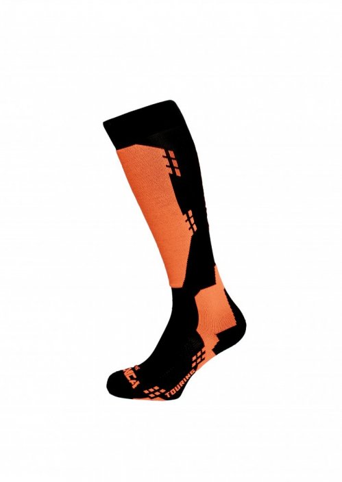 Lyžiarske ponožky TECNICA TECNICA Touring ski socks, black/orange