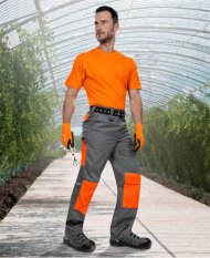 Nohavice ARDON®2STRONG šedo-oranžové