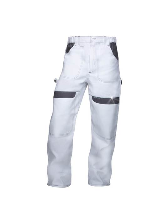 Nohavice ARDON®COOL TREND bielo-šedé skrátené